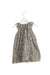 A Grey Sleeveless Dresses from Bonpoint in size 2T for girl. (Back View)