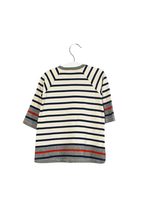 A Navy Sweater Dresses from Petit Bateau in size 3-6M for girl. (Back View)