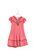A Pink Short Sleeve Dresses from Janie & Jack in size 2T for girl. (Front View)