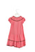 A Pink Short Sleeve Dresses from Janie & Jack in size 2T for girl. (Back View)