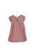 A Red Short Sleeve Dresses from Jacadi in size 6-12M for girl. (Back View)