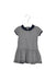 A Navy Short Sleeve Dresses from Petit Bateau in size 3-6M for girl. (Back View)