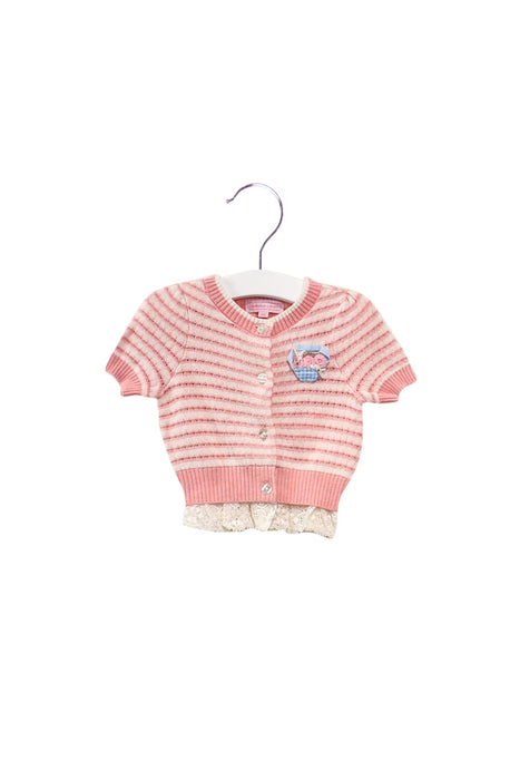 A Pink Cardigans from Nicholas & Bears in size 6-12M for girl. (Front View)
