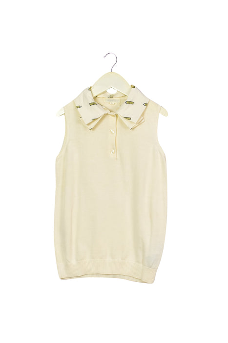 A Beige Sleeveless Tops from Nicholas & Bears in size 10Y for girl. (Front View)
