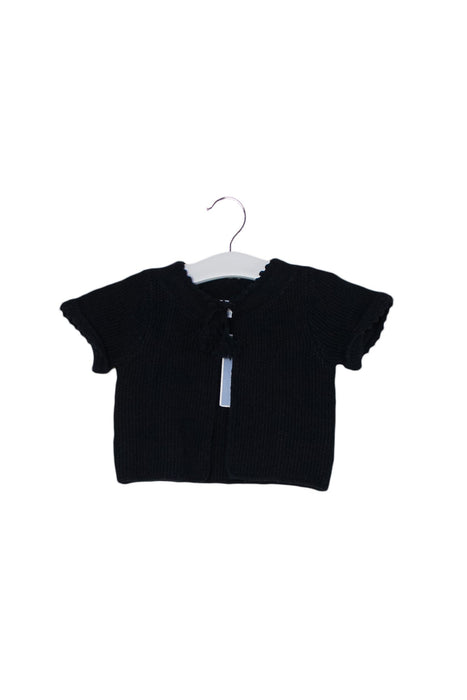 A Black Cardigans from Jacadi in size 3-6M for girl. (Back View)