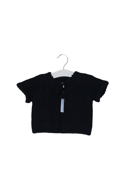 A Black Cardigans from Jacadi in size 3-6M for girl. (Back View)