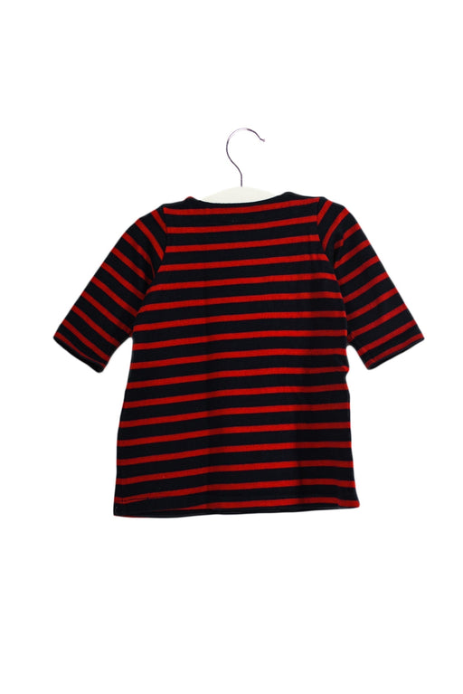 A Navy Long Sleeve Dresses from Petit Bateau in size 3-6M for girl. (Front View)