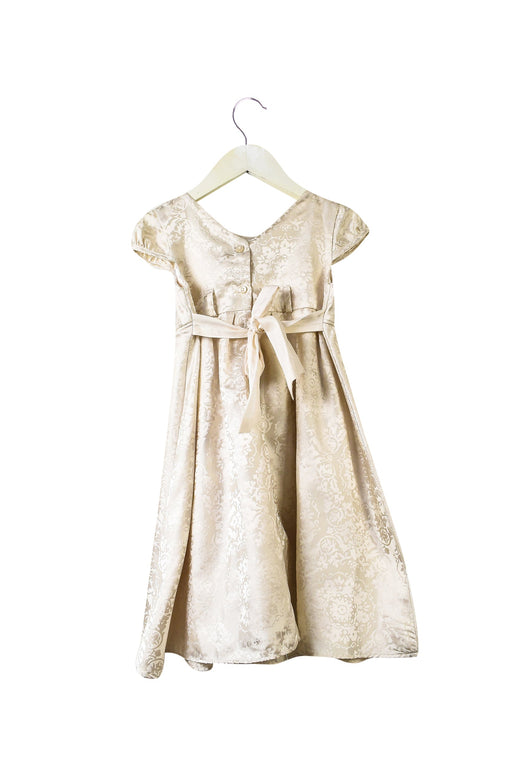 A Beige Short Sleeve Dresses from Monsoon in size 2T for girl. (Front View)