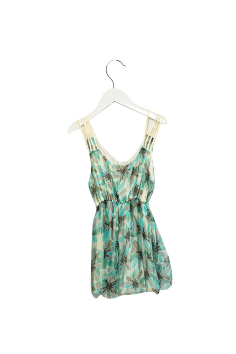 A Green Sleeveless Tops from Parrot in size 12Y for girl. (Back View)