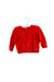 A Red Cardigans from Petit Bateau in size 6-12M for girl. (Back View)