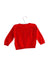 A Red Cardigans from Petit Bateau in size 6-12M for girl. (Front View)