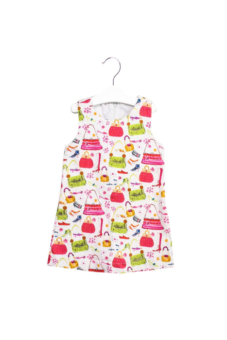 A Pink Sleeveless Dresses from Oilily in size 6-12M for girl. (Back View)