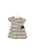 A Ivory Short Sleeve Dresses from Petit Bateau in size 3-6M for girl. (Front View)