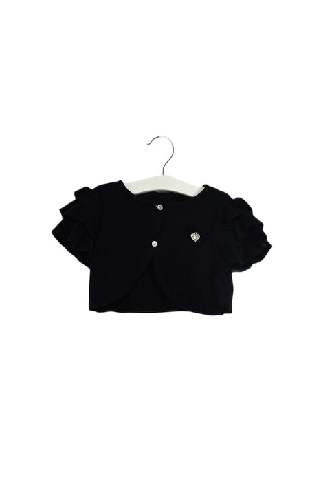 A Navy Cardigans from Chickeeduck in size 5T for girl. (Front View)