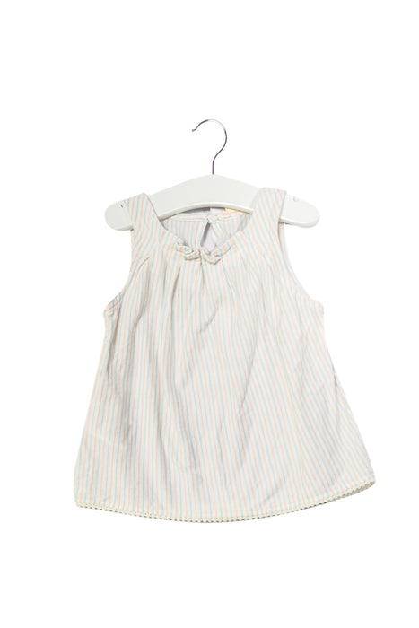 A Blue Sleeveless Tops from Country Road in size 12-18M for girl. (Front View)