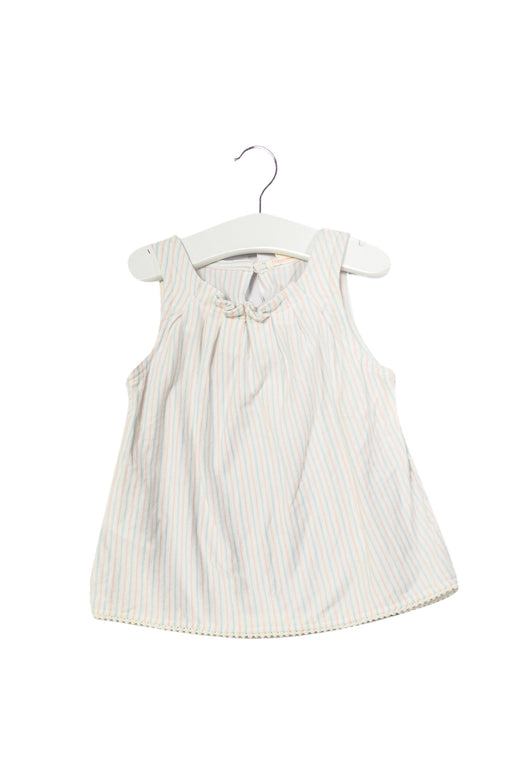 A Blue Sleeveless Tops from Country Road in size 12-18M for girl. (Front View)