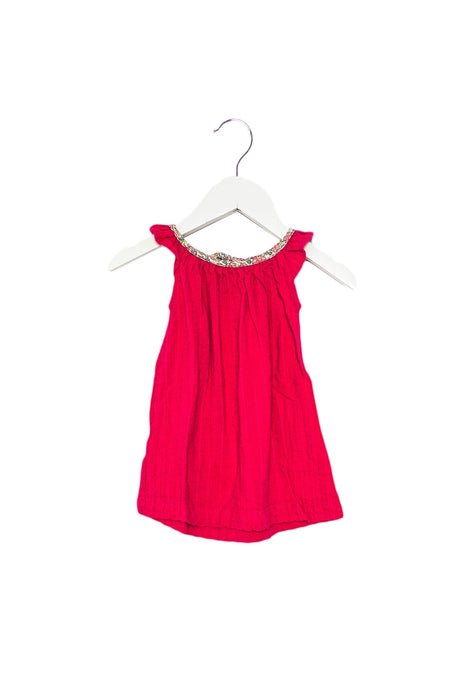 A Pink Sleeveless Dresses from Little Mercerie in size 6-12M for girl. (Back View)