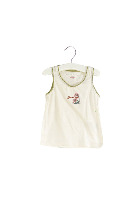 A White Sleeveless Tops from Stella McCartney in size 3T for girl. (Back View)