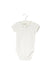 A White Short Sleeve Bodysuits from Jacadi in size 3-6M for boy. (Front View)