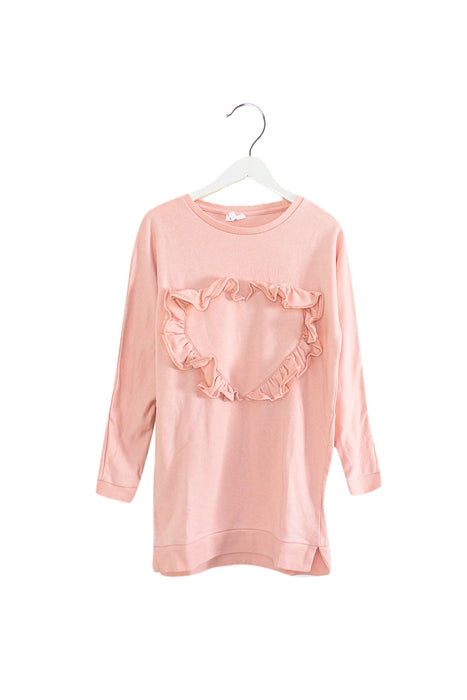 A Pink Crewneck Sweatshirts from Seed in size 8Y for girl. (Back View)