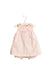 A Pink Sleeveless Rompers from Jacadi in size 3-6M for girl. (Back View)