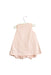 A Pink Sleeveless Rompers from Jacadi in size 3-6M for girl. (Front View)