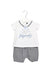 A Blue Short Sleeve Rompers from La Martina in size 3-6M for boy. (Front View)