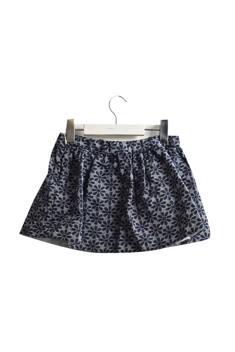 A Navy Short Skirts from Seed in size 4T for girl. (Front View)