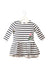 A Navy Sweater Dresses from Petit Bateau in size 6-12M for girl. (Front View)