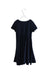 A Navy Short Sleeve Dresses from Petit Bateau in size 10Y for girl. (Front View)