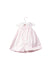 A Pink Sleeveless Dresses from Jacadi in size 3-6M for girl. (Front View)