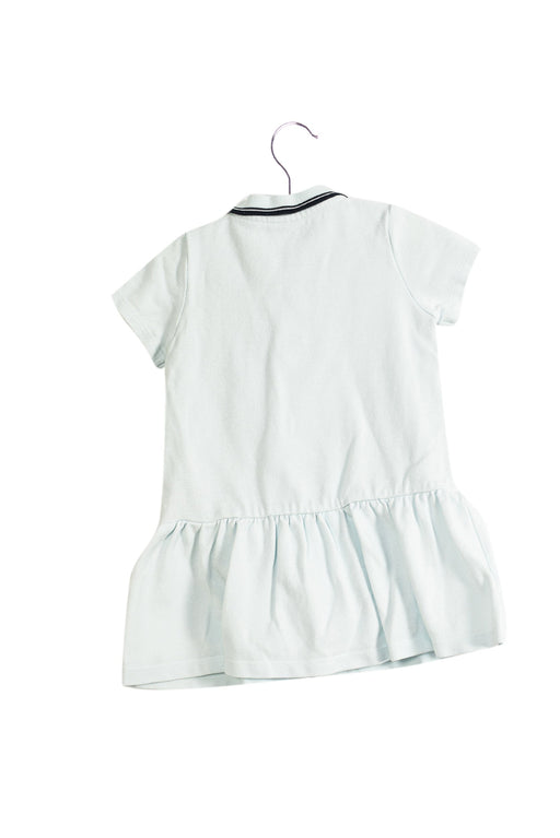 A Blue Short Sleeve Dresses from Petit Bateau in size 12-18M for girl. (Front View)