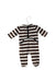 A Brown Long Sleeve Jumpsuits from Jacadi in size 0-3M for boy. (Front View)