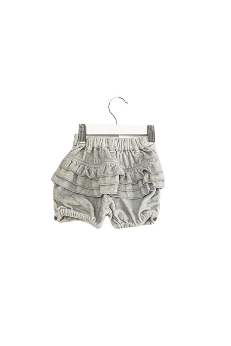 A Grey Shorts from The Little Tailor in size 6-12M for girl. (Back View)