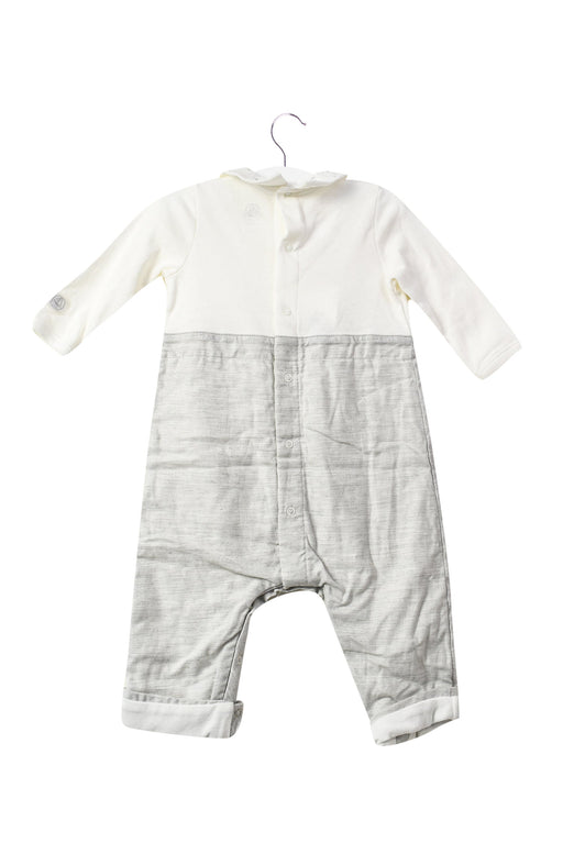 A White Long Sleeve Jumpsuits from Petit Bateau in size 3-6M for boy. (Front View)