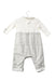 A White Long Sleeve Jumpsuits from Petit Bateau in size 3-6M for boy. (Front View)