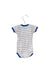 A Blue Short Sleeve Bodysuits from Petit Bateau in size 0-3M for boy. (Back View)
