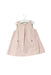 A Pink Sleeveless Dresses from Petit Bateau in size 6-12M for girl. (Back View)