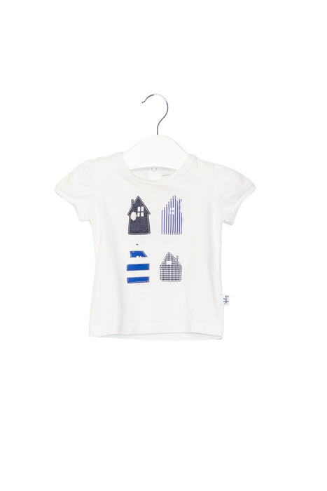 A White Short Sleeve T Shirts from Il Gufo in size 0-3M for girl. (Back View)