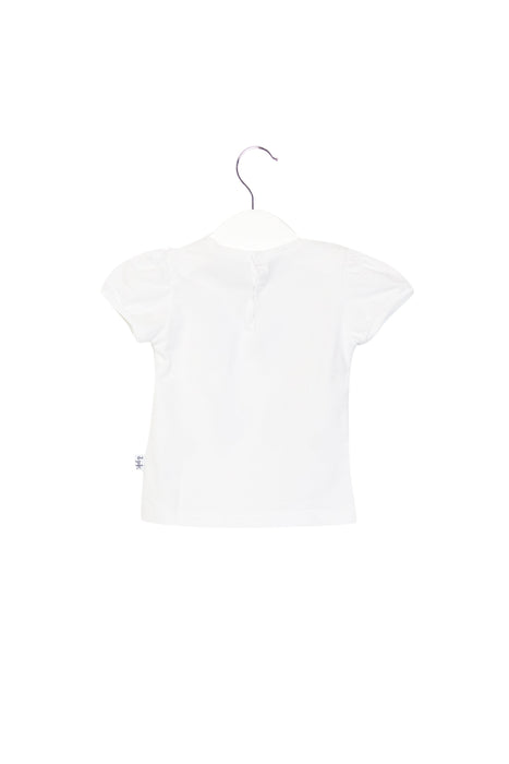 A White Short Sleeve T Shirts from Il Gufo in size 0-3M for girl. (Front View)