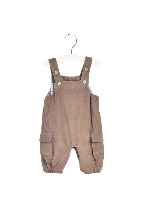A Brown Long Overalls from Jacadi in size 0-3M for girl. (Back View)