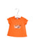 A Orange Short Sleeve T Shirts from Petit Bateau in size 3-6M for girl. (Back View)