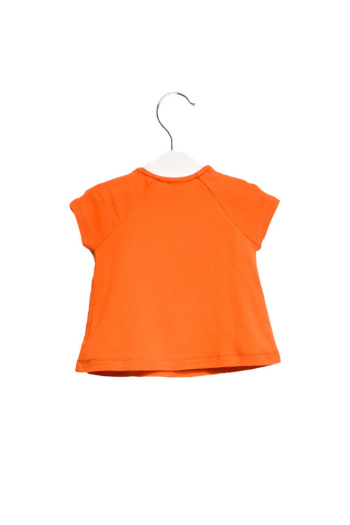 A Orange Short Sleeve T Shirts from Petit Bateau in size 3-6M for girl. (Front View)