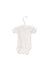 A White Short Sleeve Bodysuits from Petit Bateau in size 6-12M for neutral. (Front View)