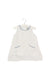 A White Sleeveless Dresses from Chateau de Sable in size 6-12M for girl. (Back View)