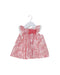 A Pink Sleeveless Dresses from Nanos in size 3-6M for girl. (Back View)