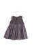 A Brown Sleeveless Dresses from Bonnie Baby in size 0-3M for girl. (Front View)