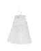 A White Sleeveless Dresses from Monsoon in size 0-3M for girl. (Front View)