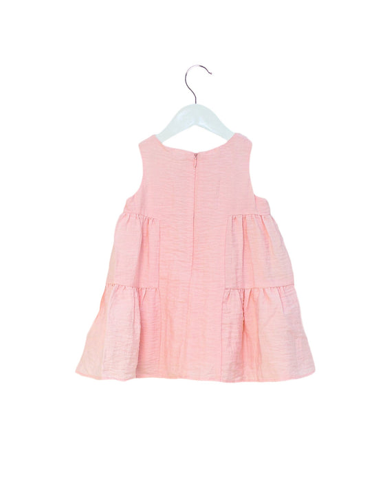 A Pink Sleeveless Dresses from Momonittu in size 3-6M for girl. (Back View)