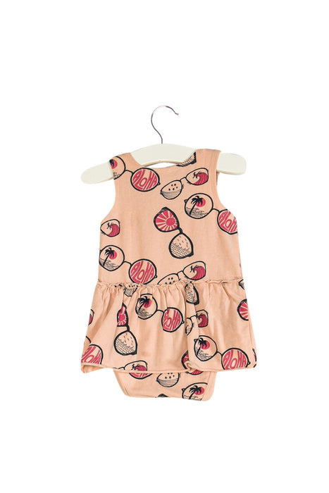 A Pink Sleeveless Dresses from The Bonnie Mob in size 3-6M for girl. (Back View)